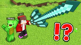 Mikey and JJ Found The LONGEST SWORD in Minecraft (Maizen)