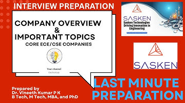 Sasken Recruitment Drive 2025 | ECE & CSE Core Company Interview Preparation Tips|  interview tips