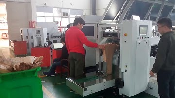 20171108 RZJD G350J Full Automatic Sharp Bottom Paper Bag Machine With Long Size Paper Bag