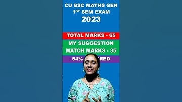 CU BSc Math