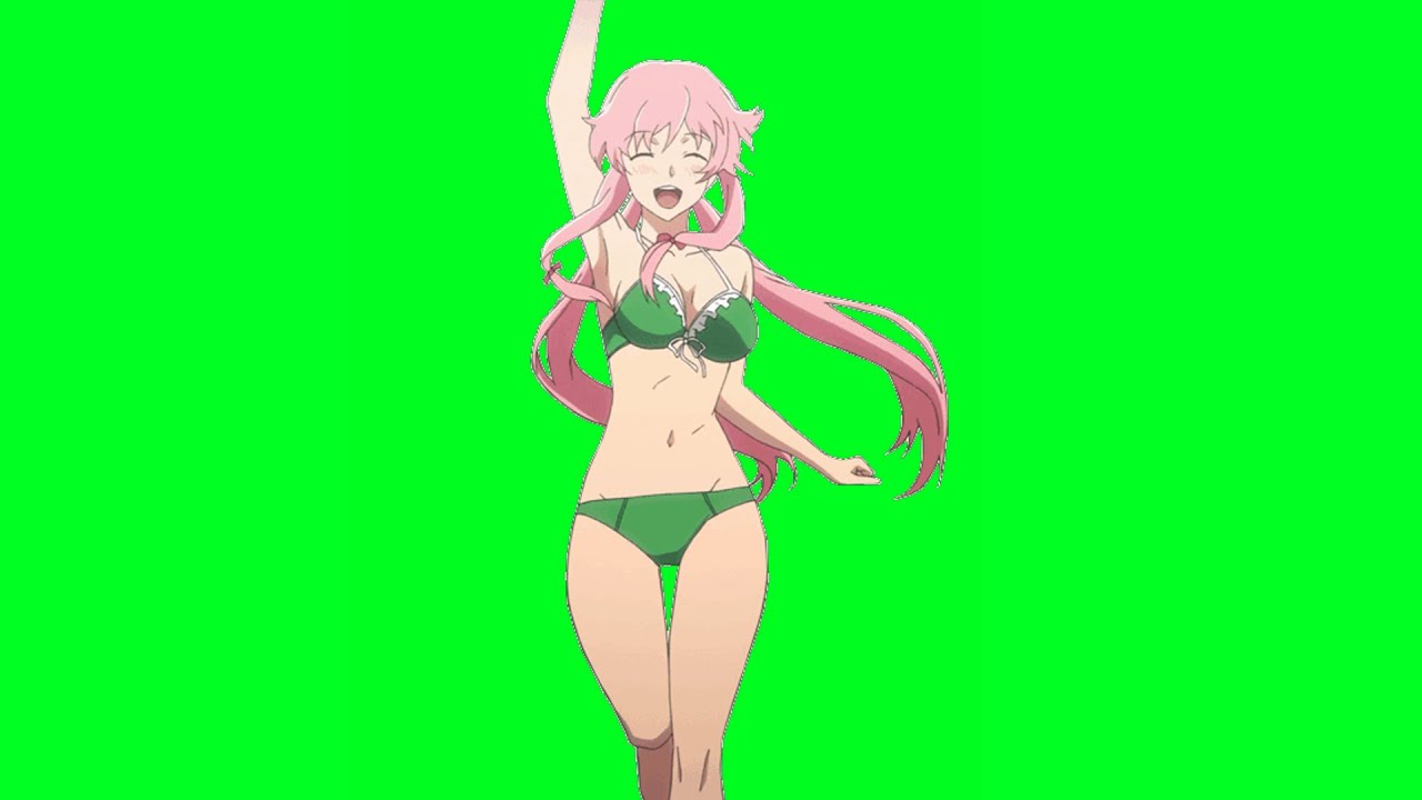 Green Screen Bikini Girl Animation Chromakey effect YouTube