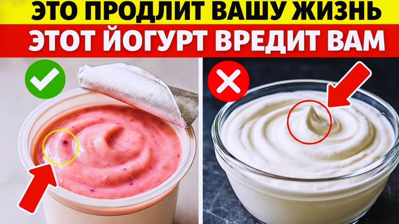 После 65? 4 ХУДШИХ йогурта, которые нельзя есть, и 4, которые нужно есть каждый день