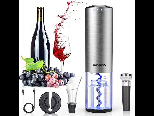 Apribottiglie Elettrico Per Vino - Cavatappi Automatico Con Tagliafoil - Foto 4
