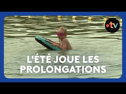 Heatwave in Dordogne: Neufont pond swarmed to extend summer after back-to-school