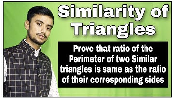 Ratio of the Perimeter of two Similar triangles is same as the ratio of their corresponding sides