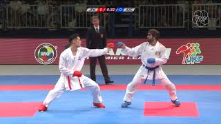 Ken Nishimura (JPN) vs Rafael Aghayef (AZE) -75kg. Tokyo Karate1Premier League 2019 Gold Medals