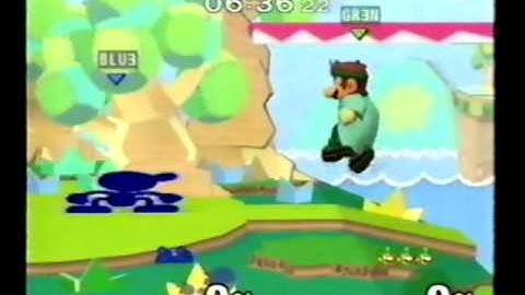 DDRKirby(ISQ) - 3-23,24-11 - SSBM - #82 - Blue(G&W) vs. Green(Doc).MPG