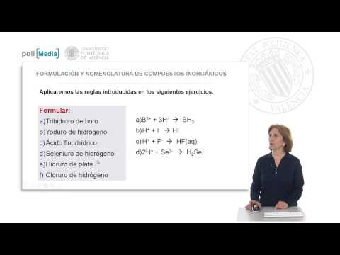 Compuestos binarios con hidrógeno. Soluciones ejercicio práctico | 41/101 | UPV