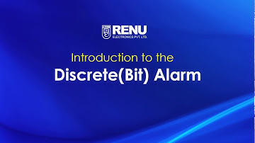 Introduction of Bit (Discrete) Alarm