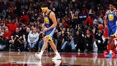 Klay Thompson set's the new NBA record: 14 threes in 27 minutes