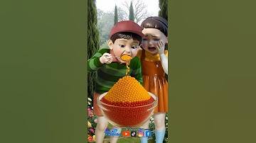 Squid Game AI Korean Snack Popping Candy ASMR #squidgame #squidgame2 #ai #asmr