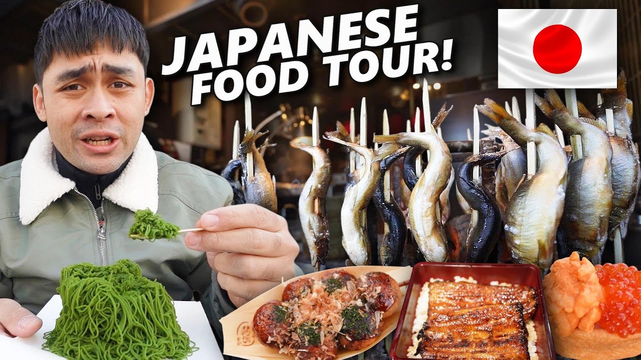 Japanese Street Food Tour in Tokyo! 10 Must Eats in Tokyo Food Market!