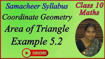 10th Maths | Chapter 5 - Coordinate Geometry | Example 5.2
