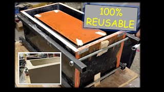 How to make reusable mold for concrete planter. (100% REUSABLE!!!)