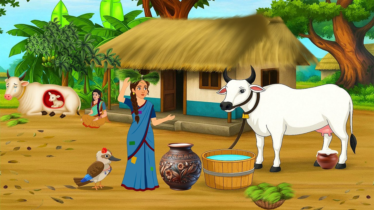 वफादार कपिला गाय का प्यार और जादुई पक्षी | Gaay Ki Pyar | Cartoon Stories | Hindi Kahani | Kahaniya