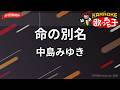【ガイドなし】命の別名/中島みゆき【カラオケ】