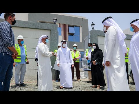 عبد الله النعيمي يتفقد مشروعا سكنيا للمواطنين في منطقة الحليو