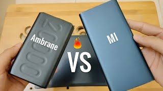 Ambrane Vs Mi powerbank Comparison | Hindi which one buy.