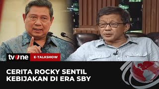Keras! Rocky Gerung Pernah Beri Kritikan Pedas Untuk SBY | E-Talkshow tvOne