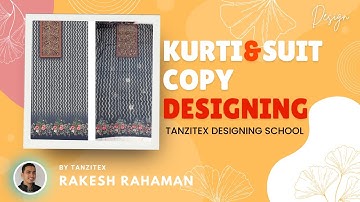 Salwar Suit Kuti Design Copy In Photoshop I #textile #digitaprint #fashiondesign #photoshoptutorial