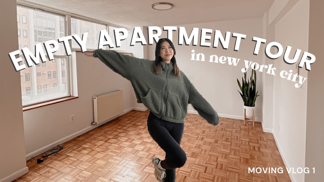 MOVING VLOG 1 📦 EMPTY NYC APARTMENT TOUR + prep and deep clean with me ...