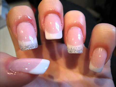 Acrylic nail designs (for long and short nails ) - YouTube