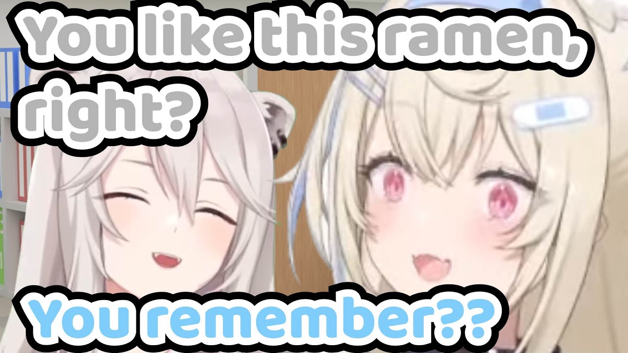 Fuwawa Was Surprised That Botan Still Remembers Her Favorite Ramen