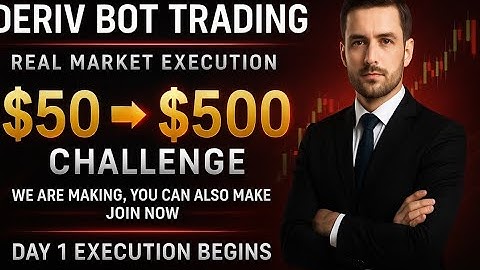 $50 Deriv Trading Challenge Day 1 | Full Live Auto Execution and Real Results Using Alpha Deriv Bot