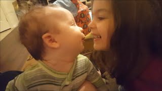 Baby Logan Loves Playing With His Big Sister