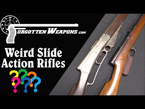 Weird Slide Action Prototype Rifles
