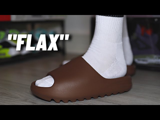 OVERHYPED!? Yeezy Slide FLAX On Feet Review 