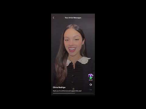 Olivia Rodrigo Spotify Wrapped 2023 Thank You Video 