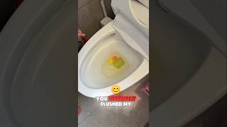 Brother Flushed My Candy into the toilet 😭🚽 #shorts #gadgets #prank