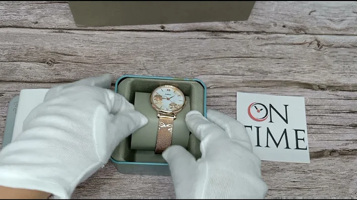 Unboxing Fossil Watch Jacqueline Rose Gold Silver ...