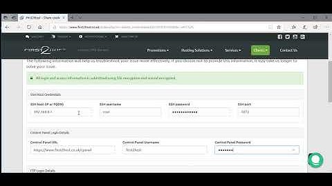Provide First2Host With Login Details