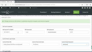 Provide First2Host With Login Details
