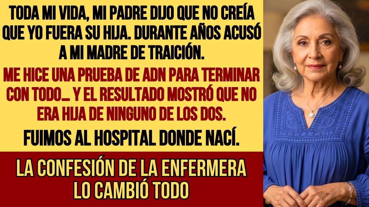 Mi padre siempre dijo que no era su hija. Hice una prueba de ADN…y una enfermera reveló ...