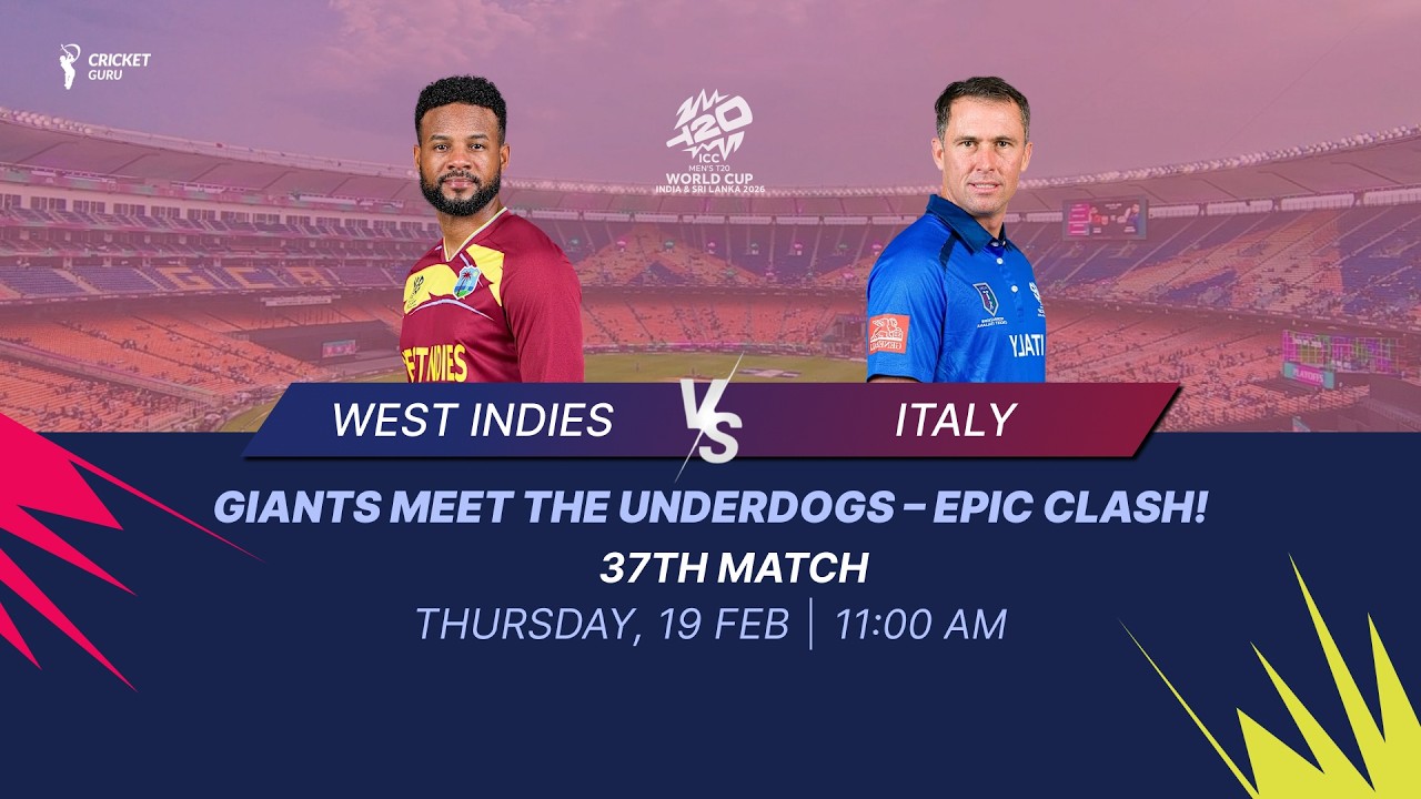 West Indies vs Italy 37th Match Preview | T20 WC 2026