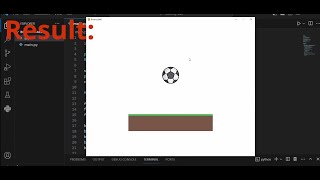 Python Bouncing Ball Physics - Coding Timelapse screenshot 2