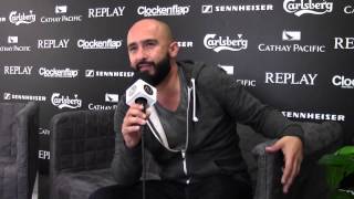 Raul Pacheco from Ozomatli - Interview at Clockenflap Hong Kong