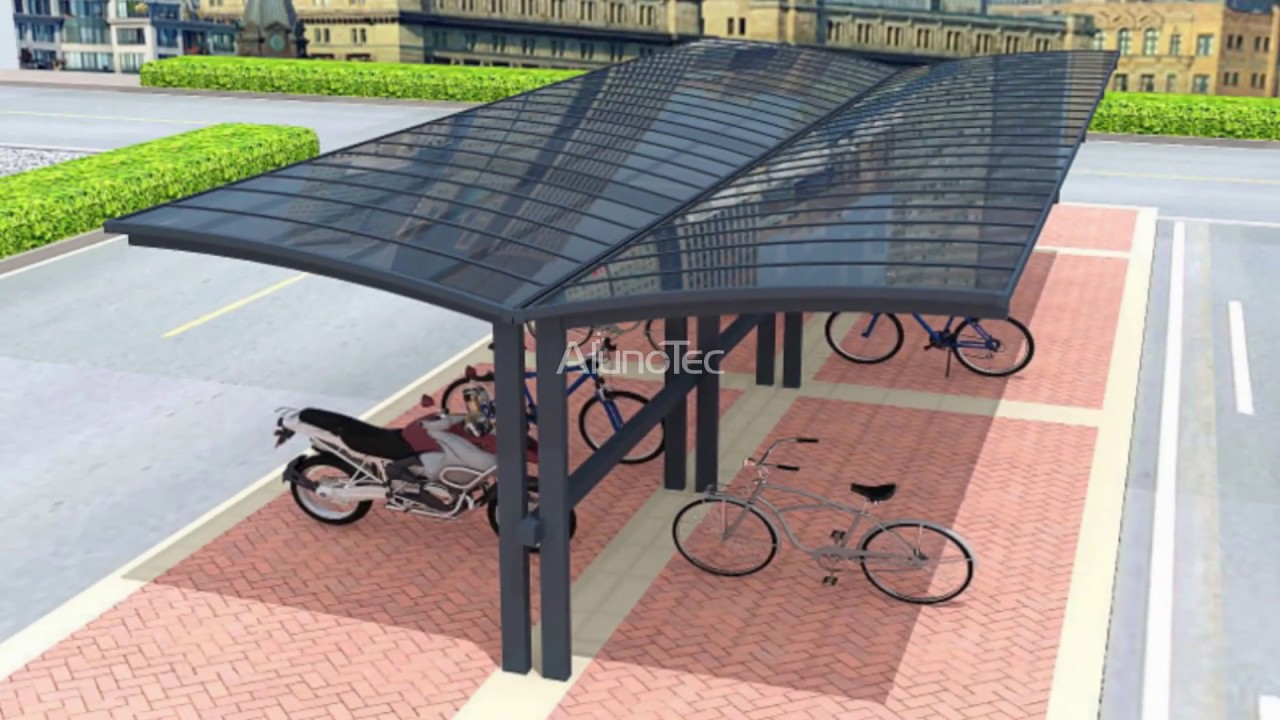 Aluminum Cantilever Carport Canopy Cover For Parklot Youtube