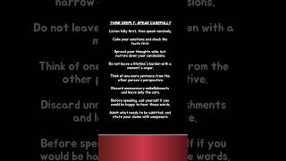 Think Deeply, Speak Carefully #MidnightResonance