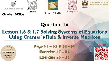 Solving Systems of Equations Using Cramer