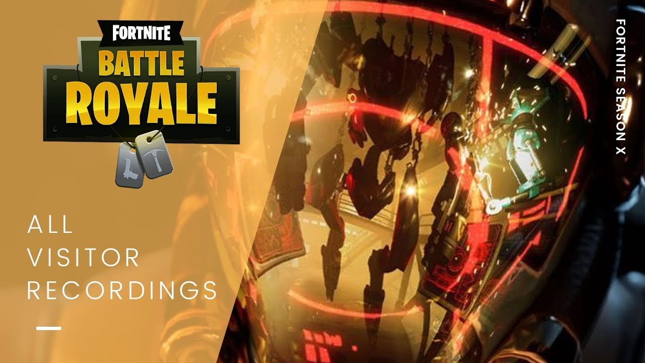 Fortnite Season X: ALL Visitor Recording Locations (Moisty, Gotham, Greasy, Starry, & Retail)