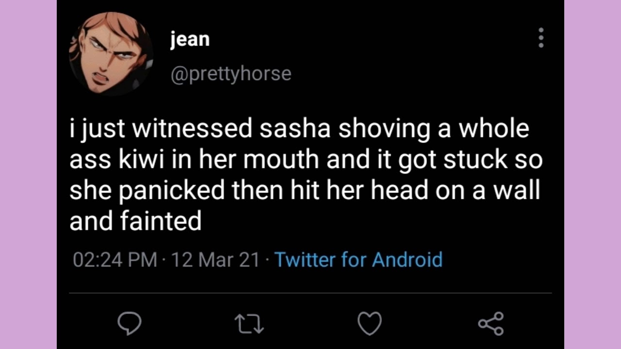 if attack on titan characters had twitter pt 3