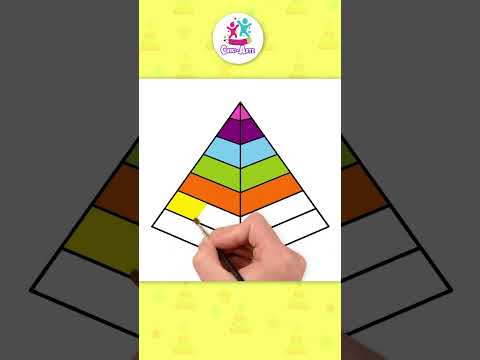 Dibujar un Pirámide #shorts #dibujos #chikiarte