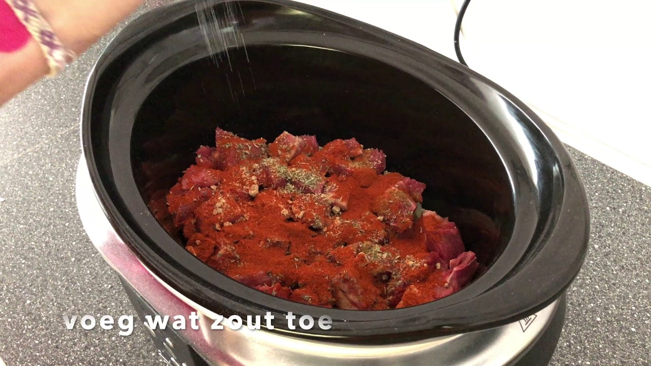 fluiten Australische persoon wet Chili met rundvlees uit de slowcooker / Crockpot - YouTube