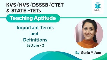 Important Terms and Definitions Lecture - 2 |CDP Content|KVS|UPTET|DSSSB|NVS|CTET|2019