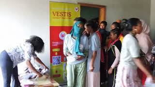 Pads Distribution of a Menstrual Hygiene Management Project at Bole Lemi Industrial Park, Ethiopia