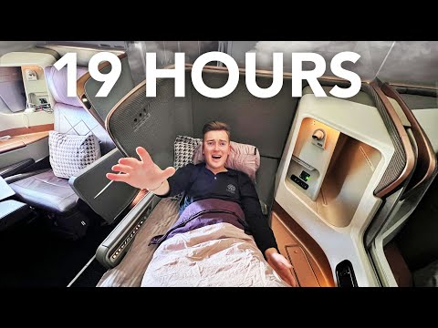 World&rsquo;s LONGEST Flight In Singapore A350-900ULR Business Class